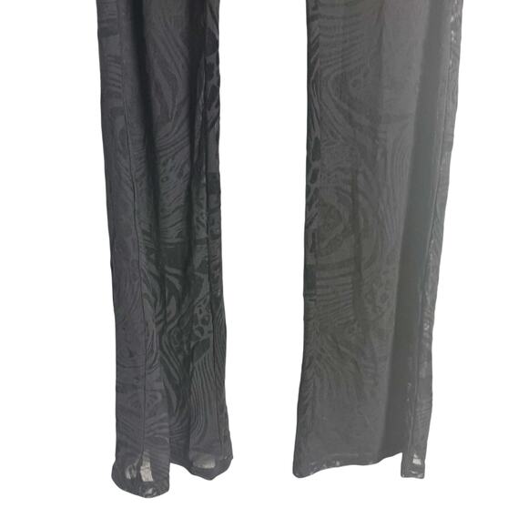 I.AM.GIA Annihya Pant Amina Top Black Animal Print Burnout Sexy 2 Piece Set S - Picture 10 of 16